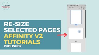 Affinity Publisher Tutorial How to Resize Single Pages or Master Pages [upl. by Angadreme683]