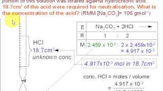 3 Titration Calculations Sodium Carbonate [upl. by Nnybor]