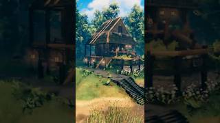 I Built A House Next To The Ocean In Valheim  TimeLapse gaming survival games valheimgameplay [upl. by Anyad]