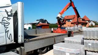 Palfinger crane HDS 140L unloading [upl. by Julina]