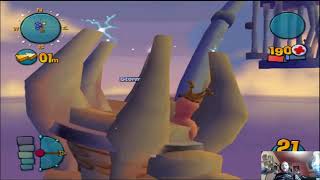 Worms 4 Mayhem Ep 12 Story P3 Mission 4 Giant Brain Plays [upl. by Dalia]