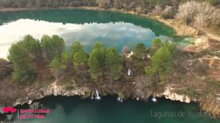 Desde el aire Parque Natural Las Lagunas de Ruidera AlbaceteCiudad Real [upl. by Eirolav]