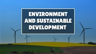 Environment and Sustainable Development Notes class12 economics SchoolingGuide [upl. by Lladnor]