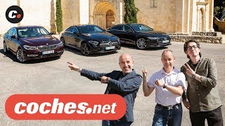 Audi A7 vs MercedesBenz CLS vs BMW Serie 6 GT  Prueba Comparativa  Review en español  cochesnet [upl. by Orola]