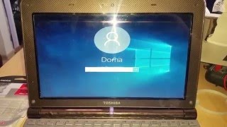 System Windows 10 Toshiba NB200 [upl. by Noivad]