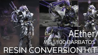 RESIN CONVERSION KIT MG 1100 BARBATOS ค่าย AEther สวยดุเท่มาก ใครสายพี่บาบาทอสต้องจั๊ดดดดดดด [upl. by Fritzsche]