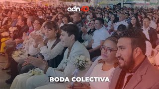 Boda colectiva en Nezahualcóyotl  México en tiempo real [upl. by Ecilahc786]