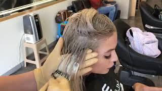 How to Get Ash Blonde hair from Orange Golden Yellow amp Brassy [upl. by Ainnek]