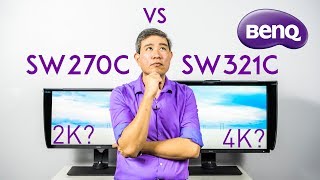 BenQ SW270C vs SW321C the ultimate 2K vs 4K showdown Which one to choose [upl. by Sofia442]