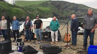 Port Isaac’s Fisherman’s Friends singing Santiana 2018 [upl. by Nigem]