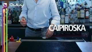 City Bar Italia  cocktail tutorial  Caipiroska ml [upl. by Alrac702]