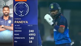 Hardikpandya74runsin35ballsbattingvsGujaratSyedmushtaqAlitrophy Highlights [upl. by Swirsky432]