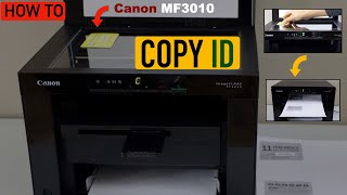 Canon Imageclass MF3010 Copy ID Card [upl. by Linad]