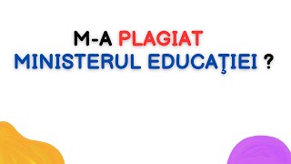 Ma plagiat Ministerul Educaţiei [upl. by Jonna934]