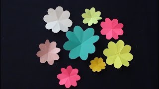 How to make beautiful paper flowers  Very Easy and Simple to make Paper Flowers for decoration [upl. by Iadahs]