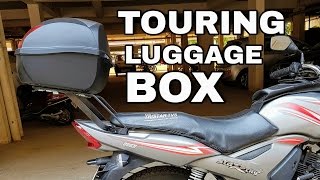 STUDDS TOP BOX  BackSide Luggage Box For any BikeScooter  Full Installation Guide  India [upl. by Ohce]