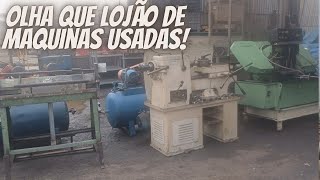 GRANDE LOJA DE MÁQUINAS USADAS EM SP TIPO PIRATININGA BRÁS QUE ENVIA PRA TODO BRASIL [upl. by Minnie]