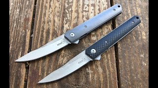 The Boker Mini Kwaiken Pocketknife in Ti and Carbon Fiber The Full Nick Shabazz Review [upl. by Eirrek]