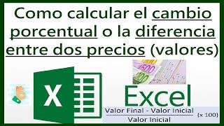 ☝ Calcular VARIACIÓN entre DOS VALORES 🤩 [upl. by Grote]