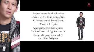 Dadali  Disaat Aku Tersakiti Official Lyric Video [upl. by Rentsch13]