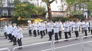 Beating retreat 2015 massed bands birdcage walk [upl. by Ahsinev685]