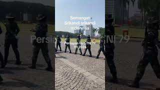 Melihat kowad TNI AD Persiapan HUT TNI di Monas kopassus kowad tni shorts [upl. by Annehcu]