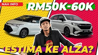 TOYOTA ESTIMA VS ALZA – MANA YANG BEST [upl. by Liauqram]