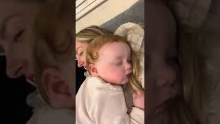 When your fast asleep but mummys hiccups are too funny ✨️ babies view 🐣 babiesview [upl. by Aciemaj]