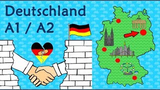 Deutsch A1  A2 Deutschland  Geographie amp Kultur  Learn German Geography amp Culture in Germany [upl. by Llenyr]