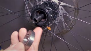 How to Service Shimano Hub 12 Speed Deore Micro Spline  Bearings Replacement [upl. by Aerdma]