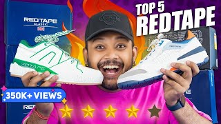 Top 5 Best Red Tape White ShoesSneakers for Men 🔥 Amazon Shoes Haul 2024  ONE CHANCE [upl. by Gotthard]