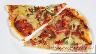 Cesto na pizzu  videorecept [upl. by Herahab]