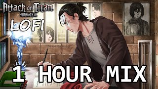 Attack on Titan S4 OP THE RUMBLING but its lofi hip hop  1 HOUR VERSION [upl. by Oguh]