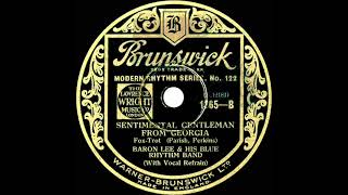 1932 Baron Lee amp his Blue Rhythm Band  Sentimental Gentleman From Georgia Billy Banks vocal [upl. by Stanwood]