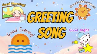 The Greetings Song 10  Nursery Rhymes amp Kids Songs  Rhyme Time Kids [upl. by Hump]