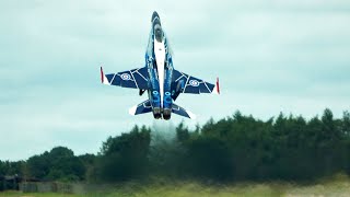 🇨🇦 Vertical CF18 Hornet PullUp Takeoff amp Dirty Roll at RIAT 2024 [upl. by Richart]