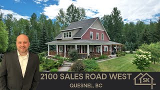 👀SOLD GORGEOUS 63 ACRES FOR SALE IN QUESNEL WITH GRAVEL PIT  2100 Sales Road West Quesnel BC [upl. by Eicyal]