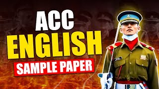 ACC English Sample Paper 6 Analysis  ACC Exam Previous Year Papers amp Solutions Online ACC Coaching [upl. by Flatto]