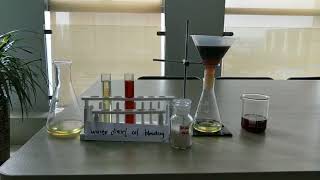 waste diesel oil bleaching test by silica gel bleaching sand [upl. by Llimaj]