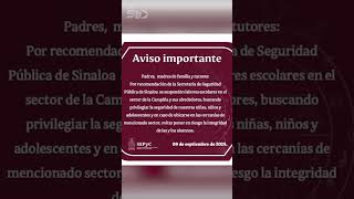 Se registra violencia en Culiacán suspenden clases por seguridad [upl. by Ysdnil]