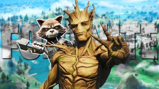 DESBLOQUEANDO A BABY GROOT Y ROCKET EN FORTNITE  Blend Freshon [upl. by Gnim]