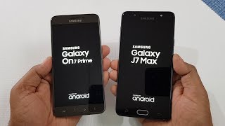 Samsung ON7 Prime vs Samsung J7 Max Speed Test Comparison [upl. by Eniluqaj]