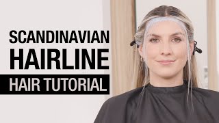 Scandinavian Hairline Blonding Technique  Trending Hair Color Tutorial  Kenra Color [upl. by Rellim]