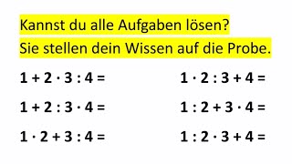 Kannst du alle Aufgaben lösen Sie könnten dein Wissen auf die Probe stellen [upl. by Akimahs428]