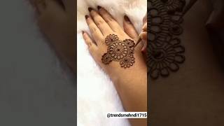 Back Hand Mehndi Design mehndi shortvideo viralvideo trendsmehndi trending song hennatattoo [upl. by Watts]