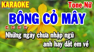 Karaoke Bông Cỏ Mây Tone Nữ Nhạc Sống Chuẩn Rumba Mới  Thanh Hải [upl. by Sakhuja]