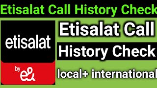 How do I check my Etisalat Call history Sms Recharge data history Check etisalat [upl. by Gerius]