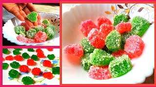 Jelly Candy Making at Home  Gummy Candy Recipe  Christmas Candy  Jujubes Recipe  Home Chef Ivy [upl. by Su]