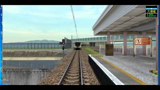 Openbve ERL Tai Wo to University with MTR MLR [upl. by Belanger]