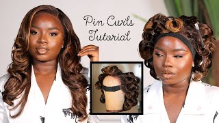 PIN CURLS THAT LASTS  Tutorial Using Curling iron BEGINNER FRIENDLY [upl. by Gunter480]